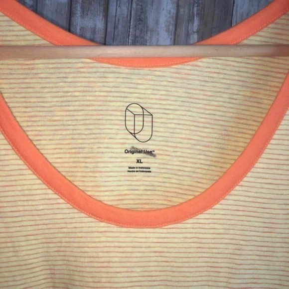 Original Use Yellow Striped Tank - Picture 3 of 3